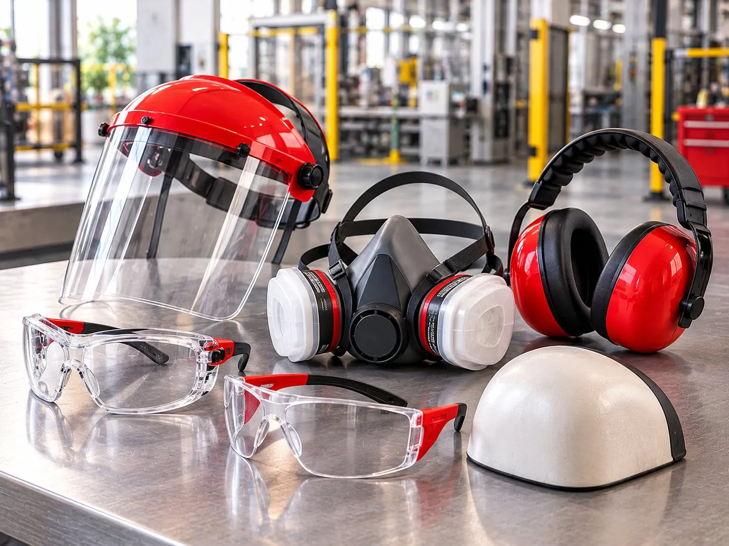 Injection-moulded industrial safety & ppe components
